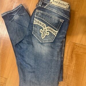 Rock Revival Women's Denim Skinny Jeans ,Calie , size 31
